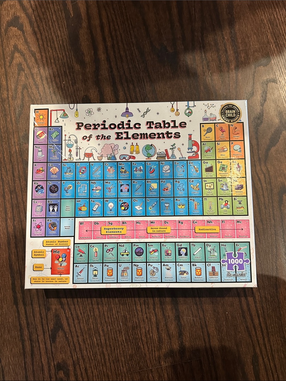 Brainchild Periodic Table Puzzle - Multicolor Educational Jigsaw